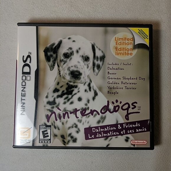 Nintendo DS Nintendogs Dalmatian & Friends Limited Edition CIB 2006 E Game WORKS - Picture 1 of 7